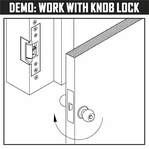 UHPPOTE ANSI Electric Strike Door Lock Lactch Fail Secure Heavy Duty 12VDC