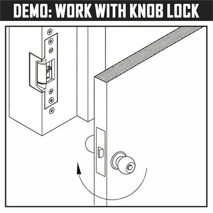 UHPPOTE ANSI Electric Strike Door Lock Lactch Fail Secure Heavy Duty 12VDC
