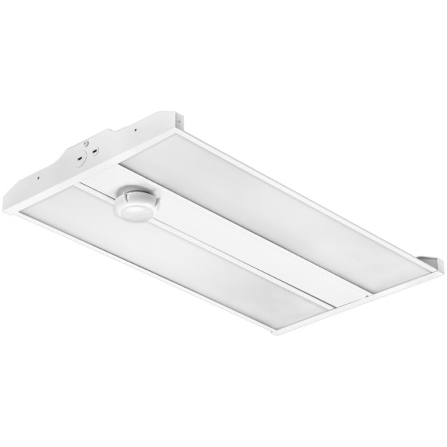 165W Linear LED High Bay Light with PIR Motion Sensor – 22,440 Lumens, 5000K Daylight, 400W Metal Halide Equivalent, UL Damp Rated, 120–277V, Suspended Mount, Warehouse & Industrial Lighting (1 Pack) - color: 1 Pack, size: 165W