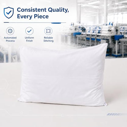 ZPECC Bulk White Pillow Cases King Size 24 Pack with Envelope Closure - color: White, size: King (U.S. Standard)