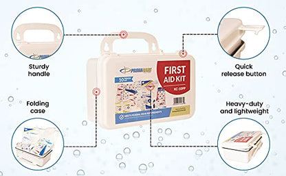 Primacare KC-50PP 50 Person Large Emergency Preparedness First Aid Kit for Home, School and Office, Wall Mounted - size: 50 Person Kit