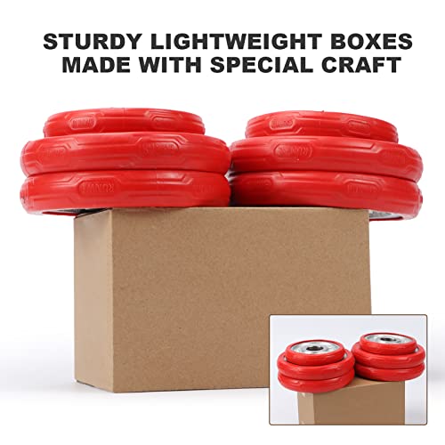 CRUGLA 40 Packs 6x4x4 Shipping Boxes Corrugated Cardboard Boxes Mailers Shipping Box for Packaging Small Business - size: 6x4x4 Inch