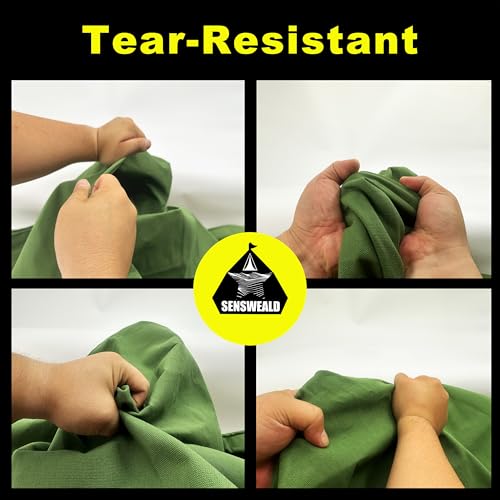 2 Pack 16oz Small Heavy Duty Canvas Tarp 4x6 Feet Water-Resistant - color: 28mil-green, size: 4x6 Feet 2 Pack-Finished size