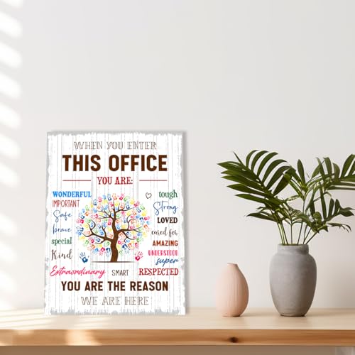 When You Enter This Office Wall Art Framed,Positive Office Wall Decor - color: In This Office2