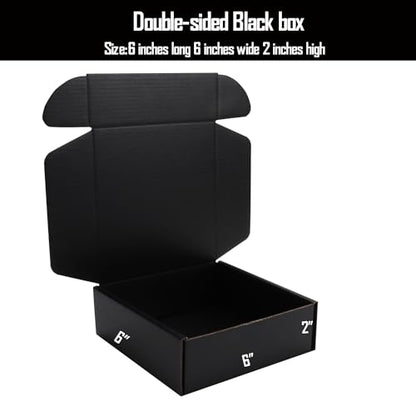 Small Black Shipping Packaging Boxs KAXILU 20pcs Shipping Boxs L6xW6xH2 inch Suitable E-Commerce Packaging - color: Black--20pcs, size: Small-L6xW6xH2 inch