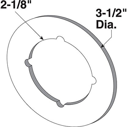 Prime-Line U 9517 3-1/2 In. Chrome Plated Back Plate (2 pack)