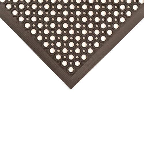 NoTrax Drain Lite™ 3' x 20' Ultra Lightweight Restaurant Rubber Floor Mat - size: 3' x 20'