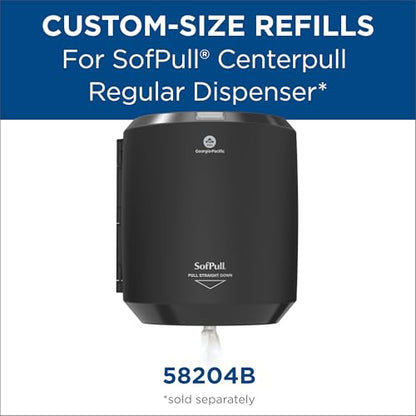 Georgia-Pacific SofPull Centerpull Regular Premium Towel Dispenser Refills, Commercial Paper Towels, 324 Sheets Per Roll, 6 Rolls Per Case, White, 28124