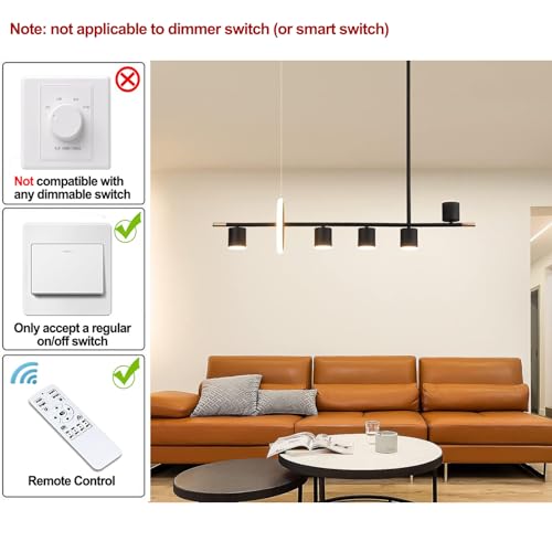 Siittoo 40" Modern LED Pendant Light, Dimmable Black Kitchen Island Light - color: Black-5 Spotlights 1 Ring-40W