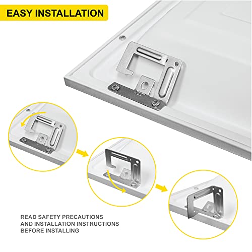 NUWATT 1x4 Panel LED Drop Ceiling Lights, 4000K Cool White, ETL, DLC, 4PK