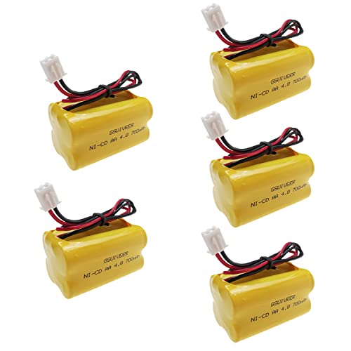 BL93NC487 BL93NC484 BAA48R Ni-Cd 4.8V 700mAh Exit Sign Emergency Light Battery Replacement (8 Pack)