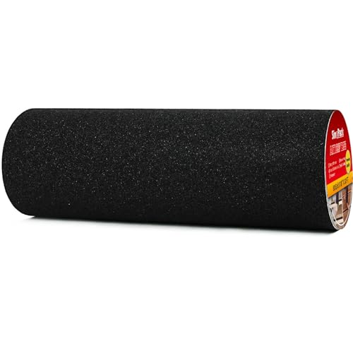 18" Wide Roll Anti Slip Tape, Black Non Slip Ramp for Outdoor 18Inch x 30FT Non Skid Tape, Best Grip Non Slip Strips Tape High Traction Friction Abrasive Adhesive for Deck, Ramp, Boat - size: 18 IN X 30 FT