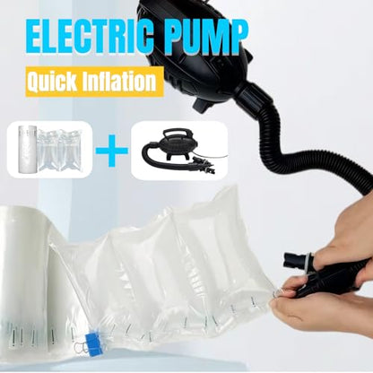 Packing Air Pillows for Shipping 300 Count Inflatable Packaging Air Bags with Pump, Purse Fillers for Shape Space Saving Air Cushion Package Alternative to Packing Peanuts, 3.54'' x 7.87'' - size: 3.54" x 7.87" (300 Count)