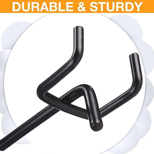 Shimeyao 100 Pcs Peg Board Hooks Stainless Steel Pegs,2.8 Inch,Black - color: Black, size: 2 Inch