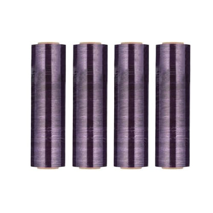 PSBM Dark Purple Stretch Wrap, 192 Rolls 18 Inch x 1000 Feet 100 Gauge, Heavy Duty Plastic Wrap Industrial Strength Shrink Film for Moving, Packing & Shipping - color: Purple, size: 192 Rolls
