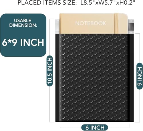Metronic Bubble Mailers 6x10 Inch 3000 Pack Black Waterproof Bubble Mailer - color: Black, size: 6x10" 3000PC