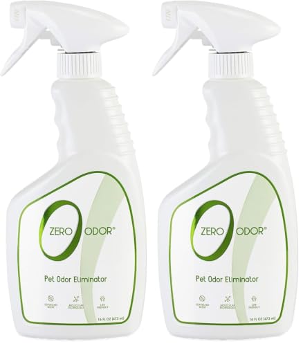 Zero Odor Pet Odor Eliminator, Air and Surface Odor Remover for Carpet, Furniture, and Pet Beds, Trigger Spray, 16 fl oz (Pack of 2) - size: 16 Fl Oz (Pack of 2)