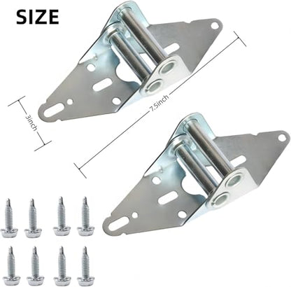 2 Packs Garage Door Hinges #2, 14 Gauge Steel Heavy Duty Hinge - size: 2