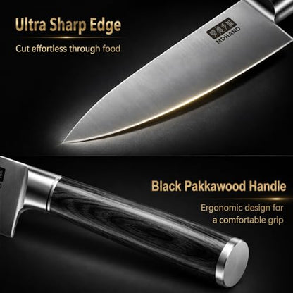 MDHAND Chef Knife Set with Roll Bag, Ultra Sharp Japanese Kitchen Knife Set - size: 10PCS Chef Knife Set