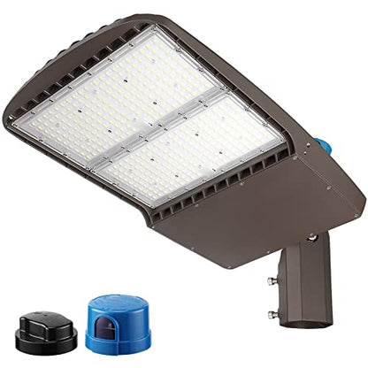 LEONLITE 300W LED Parking Lot Light, 1-10V Dimmable, 42,000lm UL & DLC - size: 27 Inch