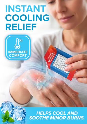 Burn Gel Packet | 160-Pack | with Lidocaine & Aloe Vera | FSA&HSA Eligible