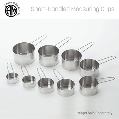 American METALCRAFT, Inc. MCW200 2-Cup Stainless Steel Measuring Cup with Wire Loop Handle, Silver - size: 2-Cup