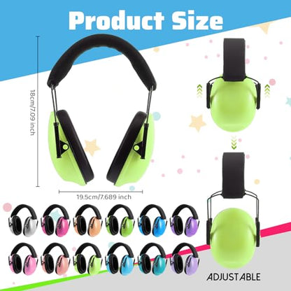 Amylove 12 Pcs Kids Noise Cancelling Headphones Ear Muffs Macaron Style - size: Universal Fit (kids & Adults), style: Macaron Style