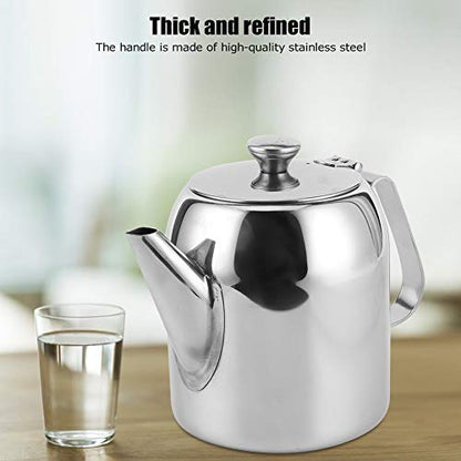 EVGATSAUTO Stainless Steel Coffee Pot, 32 oz (850 mL) Thermal Teapot & Kettle for Hot or Cold Beverages – Ideal for Hotel, Restaurant, Office, and Home Use - size: 0.9 Quarts