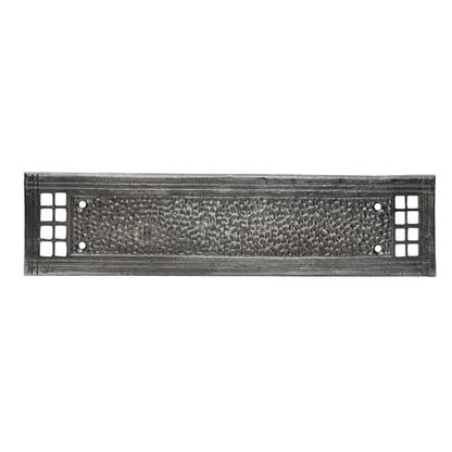 SKANDH Heavy Duty Iron Push Plate | Rust-Resistant Black Door Push Plate for Home, Office & Commercial Use | Durable Metal Door Protector with Screws | Stylish Hardware Fitting (Antique Pewter)