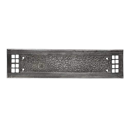 SKANDH Heavy Duty Iron Push Plate | Rust-Resistant Black Door Push Plate for Home, Office & Commercial Use | Durable Metal Door Protector with Screws | Stylish Hardware Fitting (Antique Pewter)
