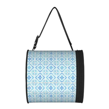 Summer Pool Floral Blue Cylinder Tissue Holder,Toilet Paper Case Cover for Bathroom Home Travel - color: Summer Pool Floral Blue