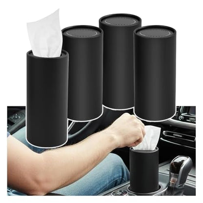 Cylinder Car Tissue Holder,Minimalist Pull Out Car Tissues Cylinder Each