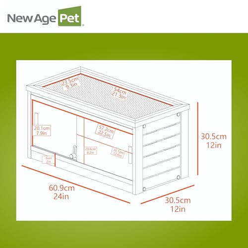 New Age Pet® ECOFLEX® 24" Small Reptile Enclosure, Maple - color: Tan, size: Small