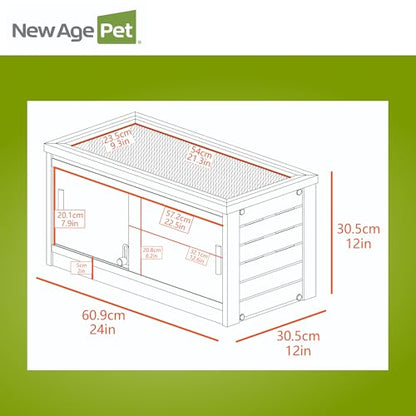 New Age Pet® ECOFLEX® 24" Small Reptile Enclosure, Maple - color: Tan, size: Small