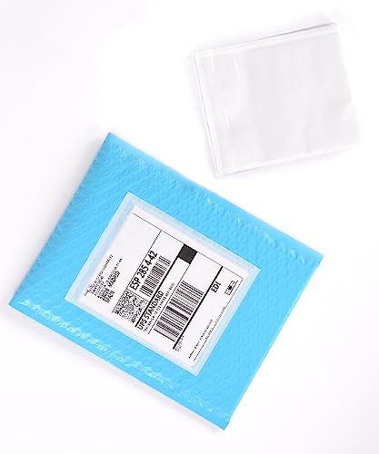100 PCS 4.5"x 5.5" Clear Self-Adhesive Packing List Envelopes - Shipping/Mailing Pouch Enclosed Bags for Packing Slips Invoice Label - style: 100 -Plain