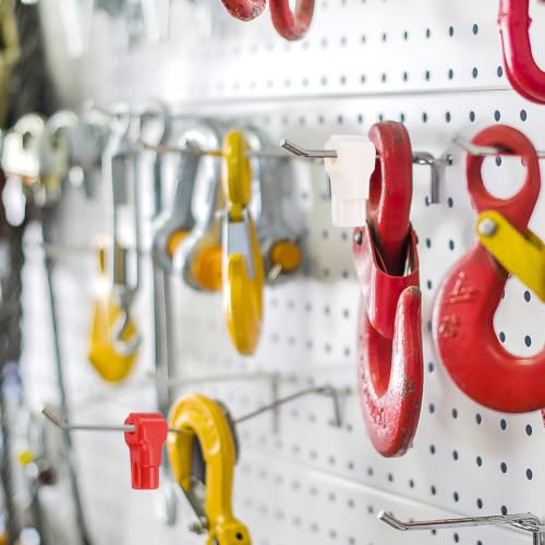 uxcell 25Pcs Peg Hook Locks, 7mm Anti Sweep Theft Stop Peg Locks, White - color: White, size: 7 mm