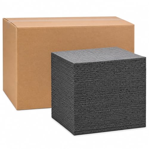 Hoolerry 100 Pcs Oil Absorbent Pad for Spill, 15 x 19.7 Inch, Gray - color: Gray, size: 15 x 19.7 Inch