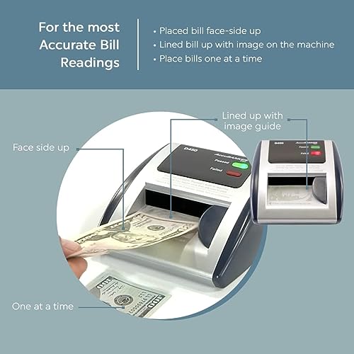AccuBANKER D450 Counterfeit Detector with 5 Pens Bundle - size: 1 Pack with Detector Pens