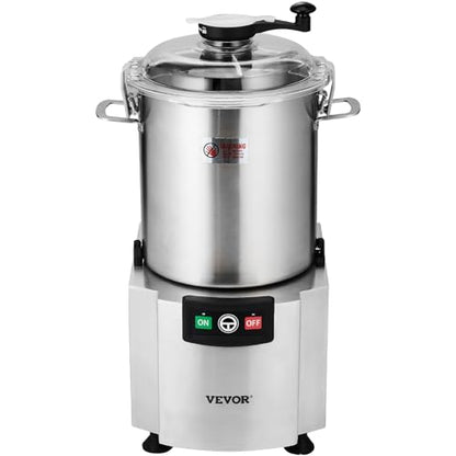 VEVOR Food Processor & Vegetable Chopper, 19 Quart Food-Grade Stainless Steel Food Processor Chopper with S-Curve Blade and Scraper, Ideal for Chopping Vegetables, Fruit, Grains, Nuts