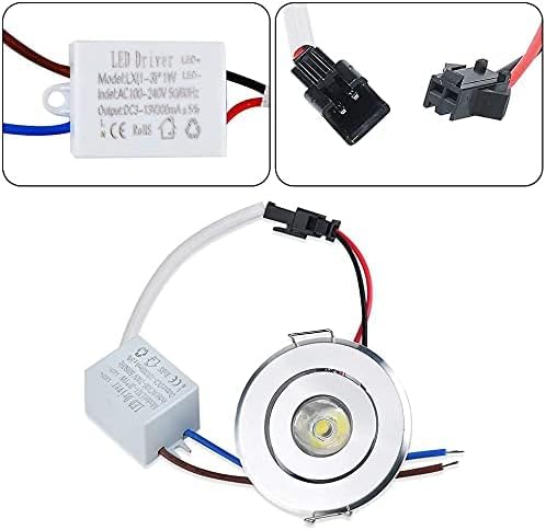 10pcs 2 inch Gimbal LED Recessed Light Small Recessed Lights AC110V - color: Warm White/Silver