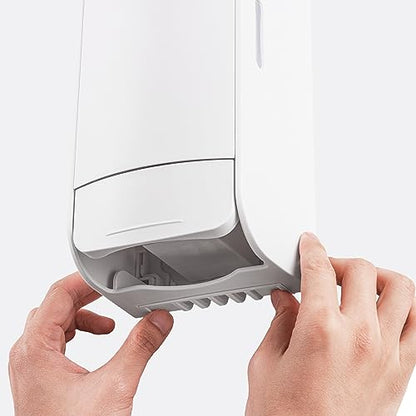 Eversoft Wall-Mounted Manual Bag-in-Box Lotion Soap Dispenser, 800mL Lotion Hand Soap Sold Separately, White 1550-EZ - style: White