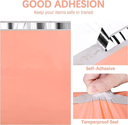 Metronic 10x13 Poly Mailers 300Pcs, Bulk Shipping Bags for Small Business - color: Peach Pink, size: 10x13 300PC