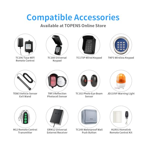 TOPENS LC1100 Commercial Sliding Gate Opener Chain Drive