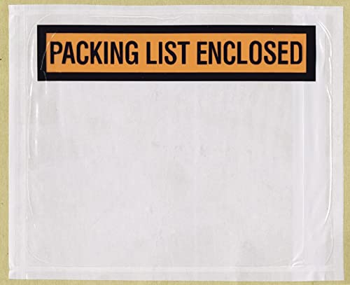 1000 Pcs Packing List Envelopes Pouches 4.5”x 5.5”,Packing Envelopes for Shipping Mailing Pouch Enclosed Bags with Packing Slips Invoice Label - size: 4.5x5.5"