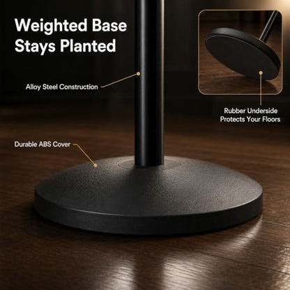 CCW 7 X 11" Vertical Pedestal Floor Sign Frame, Black Powder Coated Steel - color: Black Powder Coated Steel, size: 7 x 11 Inch Vertical