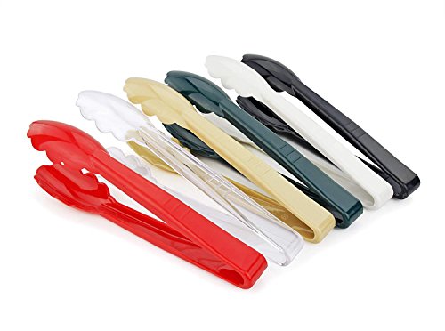New Star Foodservice 35551 Utility Tong, 12 inch, White, Set of 12 - color: White (Set of 12)