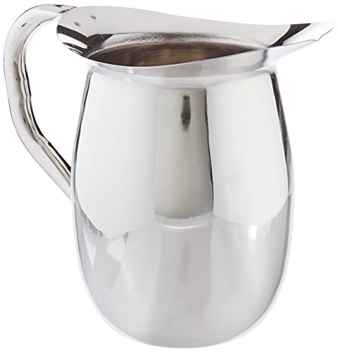 Update International (BP-2) Stainless Steel Bell Pitcher, 2 quart capacity, Stainless Steel - size: 64 Ounces, style: Pitcher