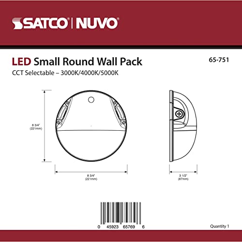 Nuvo 65/751, LED Wall Pack Light, Bronze, 20W, Commercial Exterior Light - color: Bronze