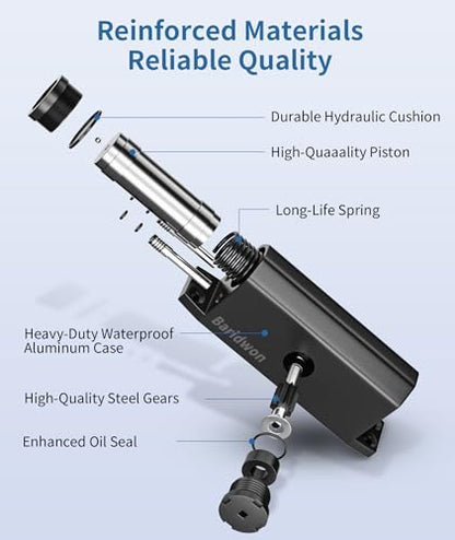 Medium Door Closer for Home & Commercial Use, LetBlack Hydraulic System with No Slam Technology - size: Medium, style: JetBlack