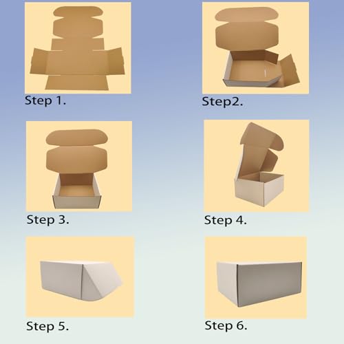 14x9x3 inch Shipping Boxes Set of 20, White Corrugated Cardboard Mailer Box - size: 14x9x3 -20 Pack